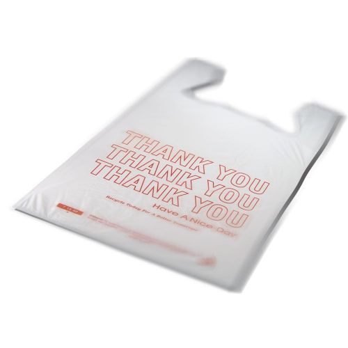 Extra large thank you t-shirt bags 15&#034; x 7&#034; x 26&#034; heavy duty bags ~1,000 count~ for sale
