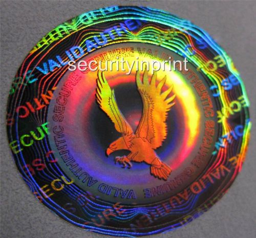 240 VALID AUTHENTIC Eagle Hologram Security stickers labels 25mm C25-1S