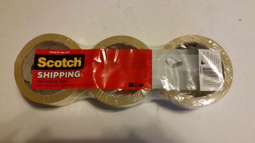 Scotch  Shipping Packaging Tape, 1.88 Inches x 54.6 Yards, 3 Rolls