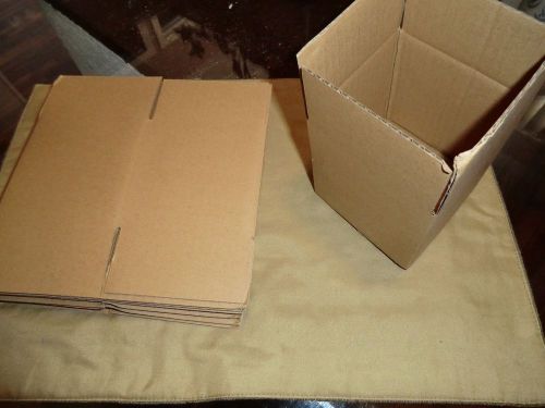 Bundle of  6-4x4x4 Corragated Cardboard Packing /Moving /Shipping Boxes,kraft,