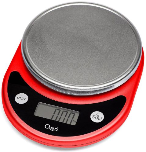 Digital weight scale lcd price computing food meat scale deli kitchen red ozeri for sale