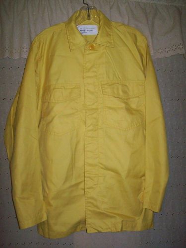 Fire Firefighting Shirt Yellow Fire Resistant Size 15 1/2 X 33