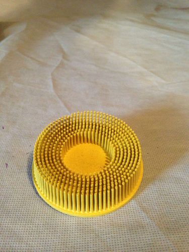 3m 07527 3&#034; scoth-brite roloc bristle disc 80 grit yellow cheapest on ebay for sale