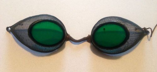 Vintage Steampunk Style Welding Goggles-Green Tint