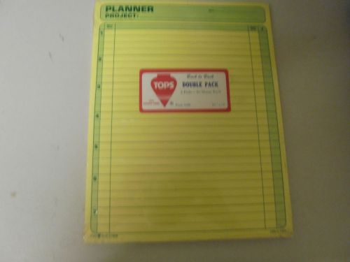 Tops Back To Back Double Pack 2 Pads &#034;Planner Project&#034; #2180  50 sheets each