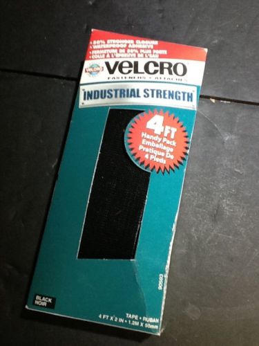 Velcro 90593 Industrial Strength Tape, Waterproof, 4ft  Black