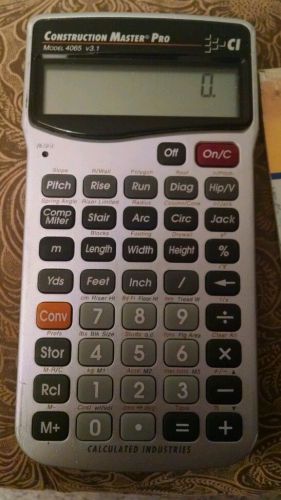 Construction master calculator pro 4065 v3.1