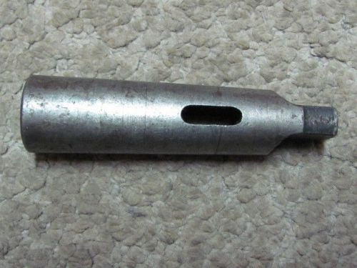Vintage Morse Taper 2 to 4 W&amp;B Metal Lathe Adapter Holder Machinist Drill Press