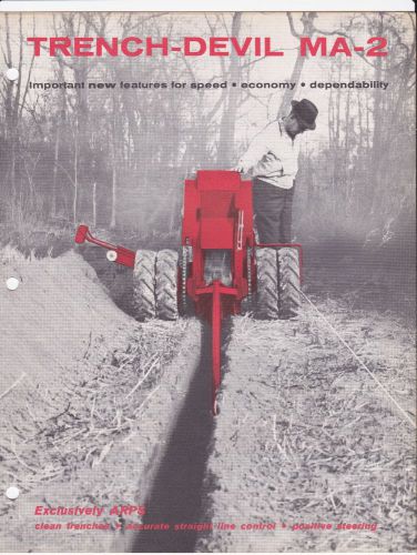 Trench-Devil MA-2 Sales Brochure Arps Corporation New Holstein Wisconsin