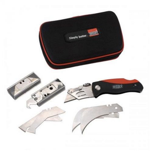 Bessey D-BKPH SET Folding Utility Knife Set - ABS Comfort Grip Handle