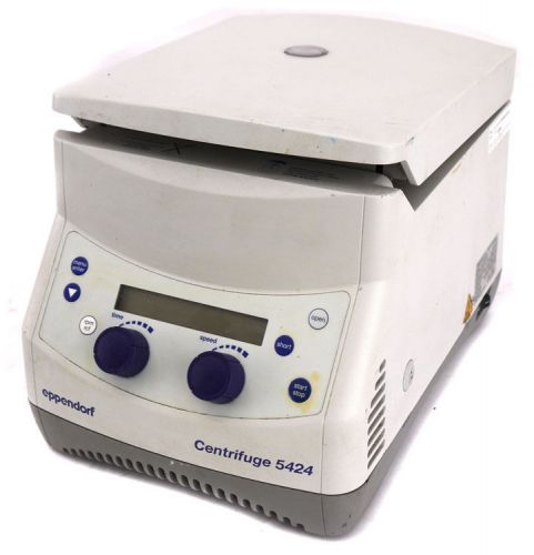 Eppendorf 5424 lab 15000rpm 24x2ml refrigerated micro centrifuge no rotor/parts for sale