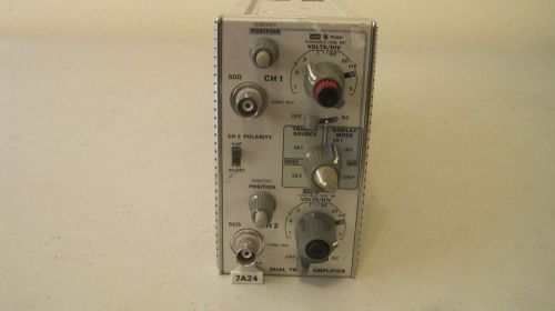 Tektronix 7A24 Dual Trace Amplifier Oscilloscope Plug-in Module (used)