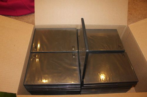 60 Single SLIM Black DVD Cases 7MM