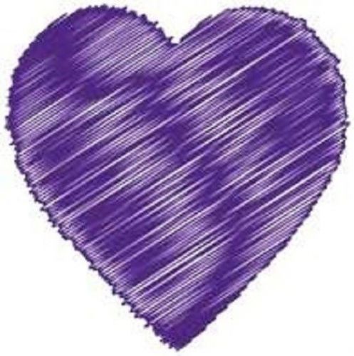 30 Custom Purple Artistic Heart Personalized Address Labels