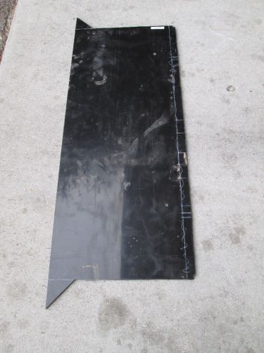 Polypropylene impact copolymer black plastic sheet 1/2&#034; x 16&#034; x 39&#034; n00m-00 uhmw for sale