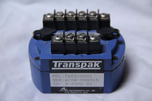 ACTION INSTRUMENTS TRANSPAK TWO WIRE TRANSMITTER T605-0001