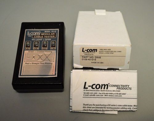 L-com Modular Cable Tester Model  DX-45