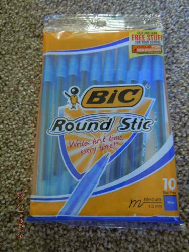 Brand New Blue Round Stic Bic Pens