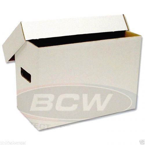 20 ct. bcw cardboard short comic storage boxes - new - brilliant white for sale