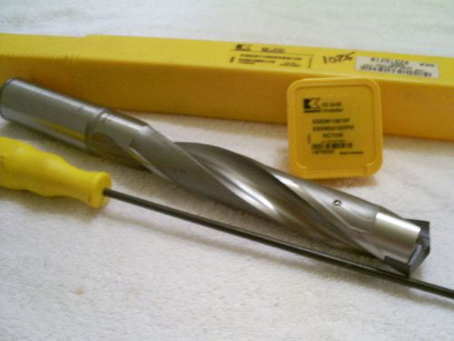 Kennametal replaceable-tip drill ksem minimum drill diameter 30.16mm (1.187in.) for sale