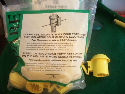 30 T-Post Top&#039;r Safety Top &amp; Electric Fence Insulator, Dare 3 BAGS FREE SHIPPING