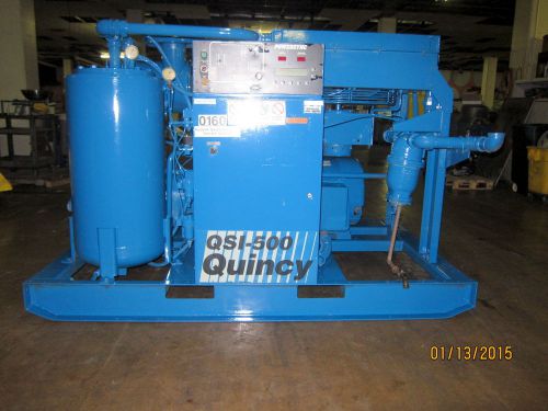 Quincy qsi 500 100 hp rotary screw air compressor for sale
