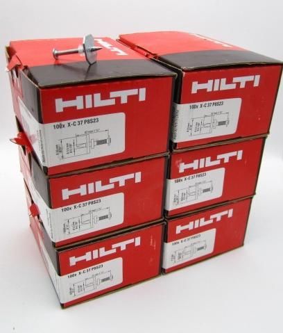 NEW HILTI 600 Ct X-C 37 P8S23 CONCRETE/STEEL 1 1/2&#034; Nails W/ 1/2&#034; Metal Washer