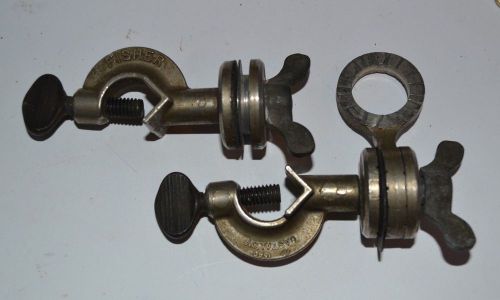 2 vintage fisher clamp #1540 castaloy lab equipment for sale