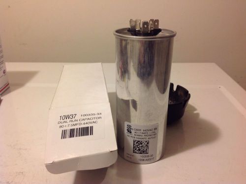 Dual run capacitor 80+7.5 mfd for sale