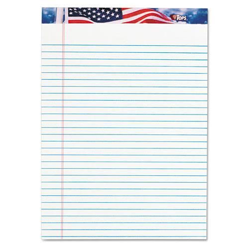 New tops 75140 american pride writing pad, lgl rule, 8-1/2 x 11-3/4, white, for sale