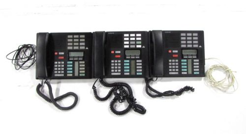 Lot Of 3 NORSTAR Black NT8B20AB-03 Intercom 4 Line Conference Speaker Phones