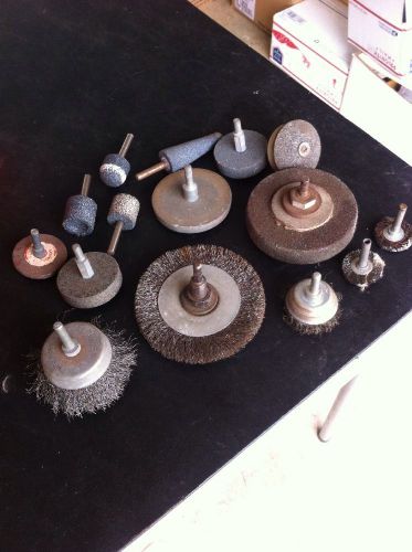Mixed Lot Of Wire Wheels And Grinding Stones Germany France Portugal Usa