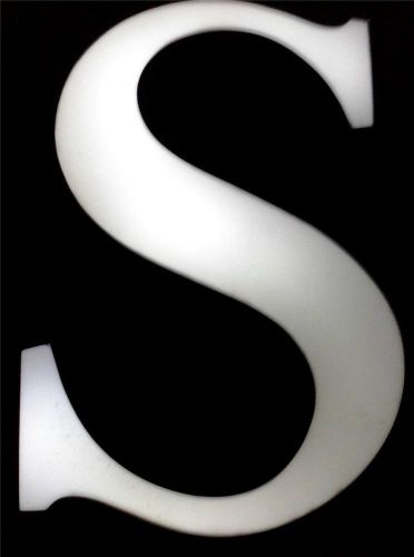 Illuminated Channel 3D Letter S From Sears Store Sign 30&#034; Tall Man Cave Item