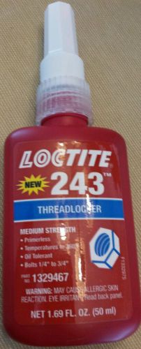 Loctite 243 medium stength thread locker 1329467 for sale