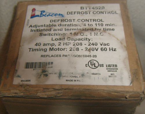 NEW  Beacon BTT4520 Defrost Control, Repl. Paragon 8045-20