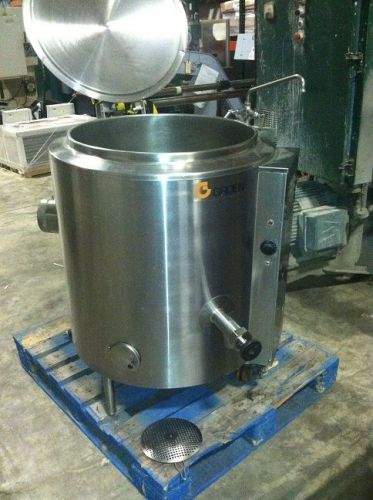 Groen ah/1e-60 steam kettle nat. gas, cook, beer, soup, 3&#034; tdo valve, nsf ul. for sale