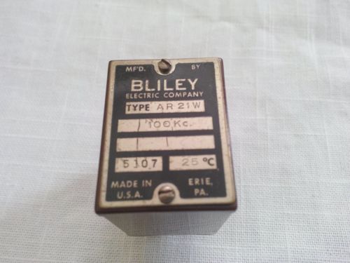 Vintage Bliley Quartz Radio Crystal 100KC Ham