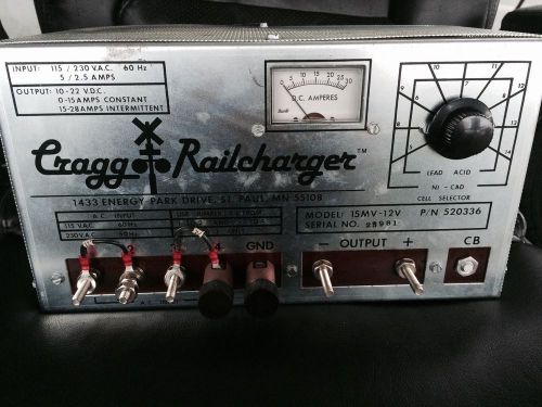 1 USED CRAGG 15MV-12V RAILCHARGER