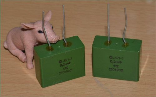 0.2uf 250v ±1% polystyrene capacitors. set of 2 for sale