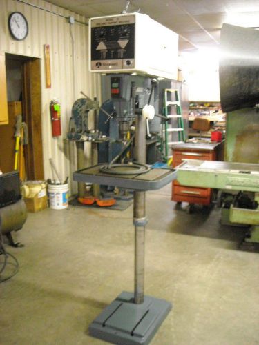 Rockwell 15&#034; mdl 15 pedestal drill press, with variabletapping speed dc motor for sale