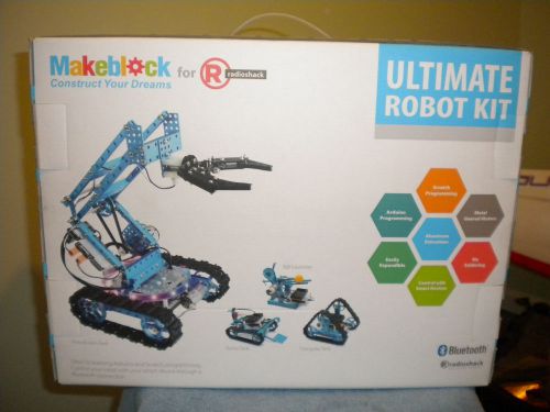 MAKEBLOCK ULTIMATE ROBOT KIT BRAND NEW RADIOSHACK  BLUETOOTH