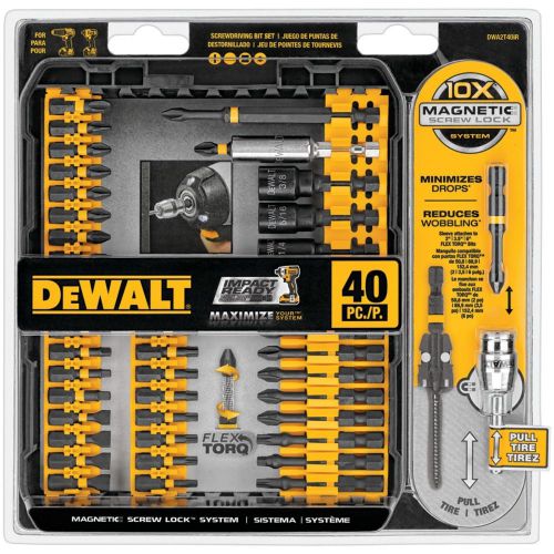 Dewalt 40-piece Impact-ready Screwdriver Set Mechanic Workshop USA SELLER