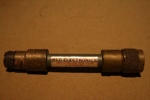 RLC ELECTRONICS LOW PASS FILTER F 30-8000MC