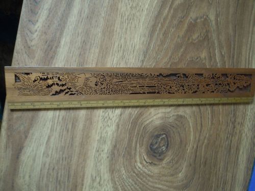 Walnut Lasercraft ruler
