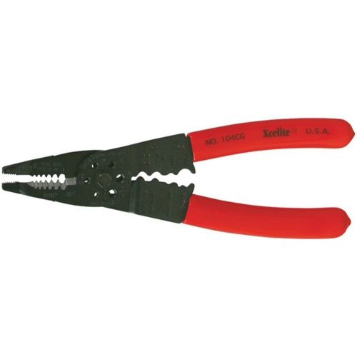 Xcelite 104cgv 8.25 wire stripper/cutter w/cushion grip handles for 22-10 awg for sale