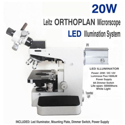 Leitz  orthoplan  microscope  led illuminator retrofit 20w white for sale