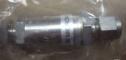 SWAGELOK INLINE FILTER STAINLESS STEEL 3/8&#034; 90 MICRON WITH FILTER