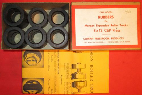 Original NOS Morgan Expansion Truck Rubbers Letterpress 8 X 12 Chandler Kluge