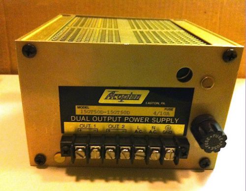 ACOPIAN Gold Box 15GT50D 3 Day Dual Output Linear Regulated Power Supply 15VDC