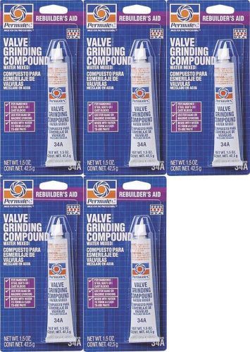 (5) Permatex 80036 #34A Valve Grinding Compound 1.5oz Removes Surface Defects